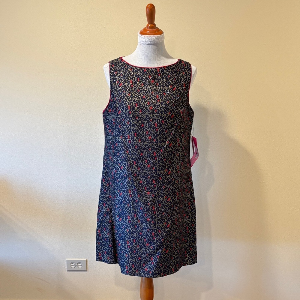 Betsey Johnson Black and Red Animal Print Dress